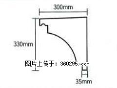 产品分解图型 - 檐口线，型号：SX311-YK-2，规格：300x330mm(2) - 宝鸡三象EPS建材 baoji.sx311.cc